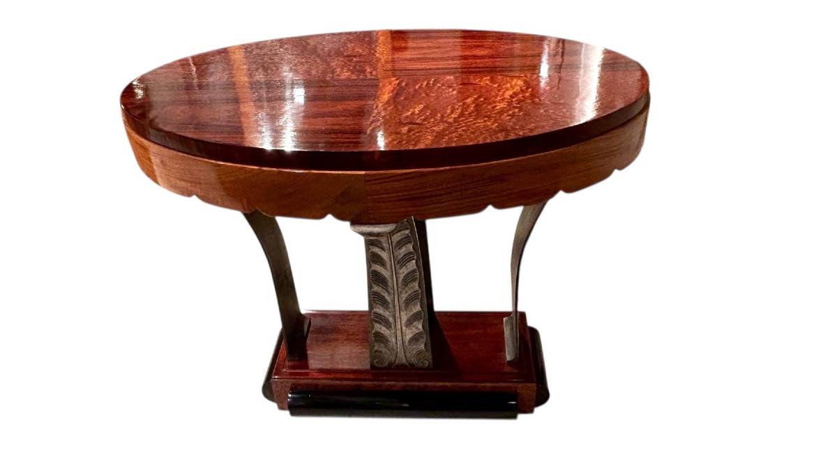 Art Deco Coffee Table, Belgium Circa 1920, Unique Piece -photo-5